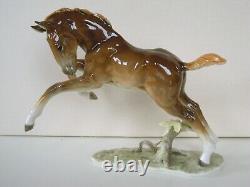 Art Deco Hutschenreuther-rosenthal Larking Horse Foal Porcelain Figurine