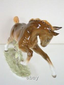 Art Deco Hutschenreuther-rosenthal Larking Horse Foal Porcelain Figurine