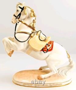 Augarten Austria Horse Spanish Riding School Levade 1550 Bone China Rare HTF