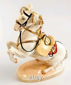 Augarten Austria Horse Spanish Riding School Levade 1550 Bone China Rare HTF