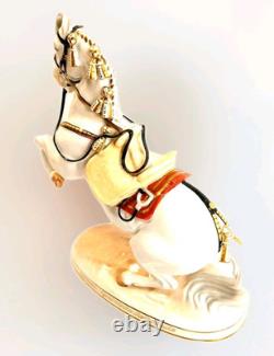 Augarten Austria Horse Spanish Riding School Levade 1550 Bone China Rare HTF