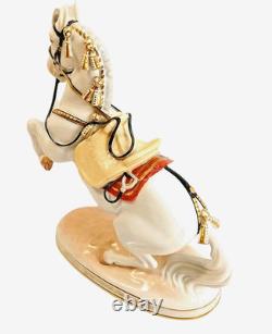 Augarten Austria Horse Spanish Riding School Levade 1550 Bone China Rare HTF