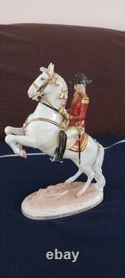 Augarten Horse Wien Porcelain Spanish Riding School Lipizzan Courbette Mint