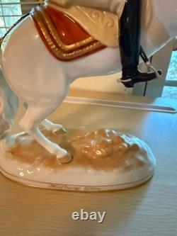 Augarten Horse Wien Porcelain Spanish Riding School Lipizzan Courbette Mint