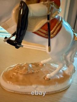Augarten Horse Wien Porcelain Spanish Riding School Lipizzan Courbette Mint