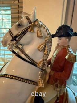 Augarten Horse Wien Porcelain Spanish Riding School Lipizzan Courbette Mint