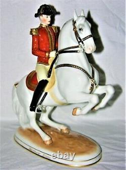 Augarten Levade Porcelain Lipizzaner Spanish Riding School Horse & Rider Figure