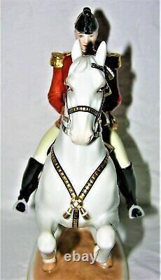 Augarten Levade Porcelain Lipizzaner Spanish Riding School Horse & Rider Figure