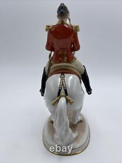 Augarten Levade Porcelain Lipizzaner Spanish Riding School Horse & Rider Figure