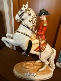 Augarten Lipizzaner Horse Courbette Spanish Riding School 11.5 in Fine Döbric