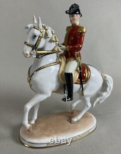 Augarten Vienna Austria Pirouette Spanish Horse Rider Statue Figurine