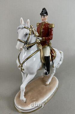 Augarten Vienna Austria Pirouette Spanish Horse Rider Statue Figurine