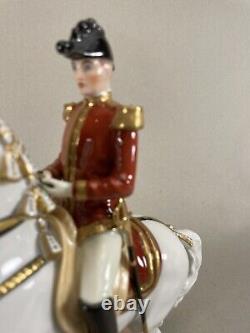 Augarten Vienna Austria Pirouette Spanish Horse Rider Statue Figurine