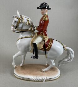 Augarten Vienna Austria Pirouette Spanish Horse Rider Statue Figurine