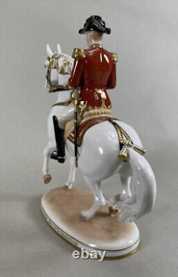 Augarten Vienna Austria Pirouette Spanish Horse Rider Statue Figurine