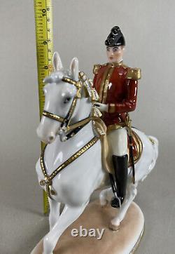 Augarten Vienna Austria Pirouette Spanish Horse Rider Statue Figurine