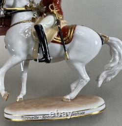 Augarten Vienna Austria Pirouette Spanish Horse Rider Statue Figurine