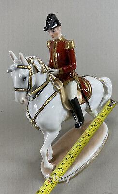 Augarten Vienna Austria Pirouette Spanish Horse Rider Statue Figurine