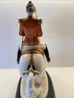 Augarten Vienna Levade Lipizzaner Horse & Rider Figurine #1591 Spanish Riding