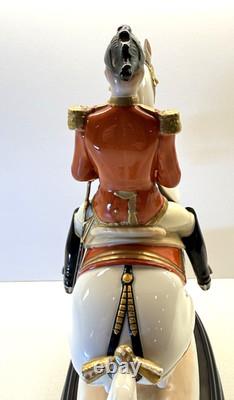 Augarten Vienna Levade Lipizzaner Horse & Rider Figurine #1591 Spanish Riding