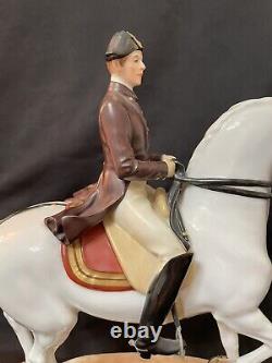 Augarten Vienna Spanish Riding School Lipizzaner Stallion Horse & Rider Trab