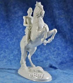 Augarten Wien Vienna 11.5 Porcelain Statuette Lipizzan Horse & Rider- Dobrich