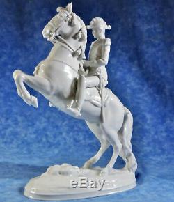 Augarten Wien Vienna 11.5 Porcelain Statuette Lipizzan Horse & Rider- Dobrich