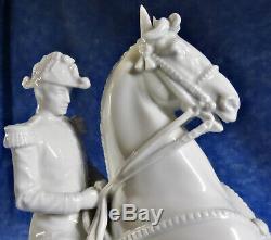 Augarten Wien Vienna 11.5 Porcelain Statuette Lipizzan Horse & Rider- Dobrich