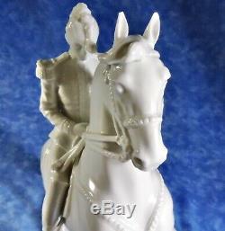 Augarten Wien Vienna 11.5 Porcelain Statuette Lipizzan Horse & Rider- Dobrich