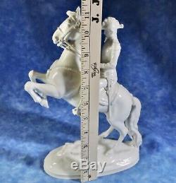 Augarten Wien Vienna 11.5 Porcelain Statuette Lipizzan Horse & Rider- Dobrich