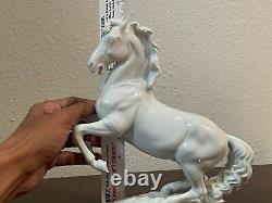 Augarten Wien, Vienna vintage white porcelain horse figurine. No visible defects