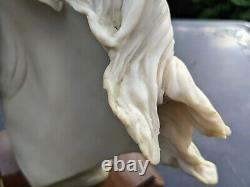 Auro Belcari 1989 Fine Porcelain White Stallion Horse Head Sculpture Italy