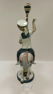 Autographed Lladro Boy On Carousel Horse 1470 Porcelain Figurine 1985-2000