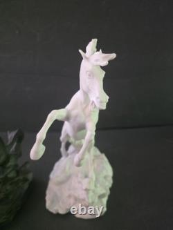 BATTLING STALLIONS by Edward D Hart Fine Porcelain
