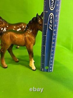 BESWICK ENGLAND Porcelain HORSE & Shire Foal, Excellent Condition