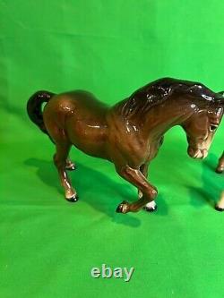 BESWICK ENGLAND Porcelain HORSE & Shire Foal, Excellent Condition