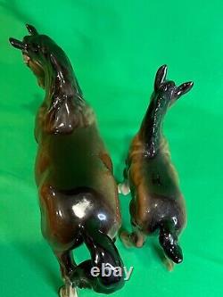 BESWICK ENGLAND Porcelain HORSE & Shire Foal, Excellent Condition