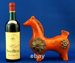 BITOSSI Aldo Londi Sculpture Ceramic Majolica animal horse Italian Design 1900