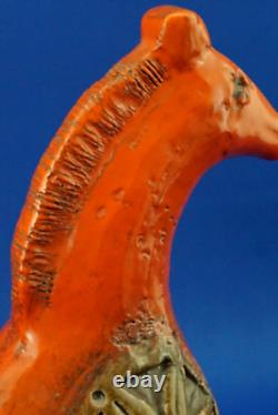 BITOSSI Aldo Londi Sculpture Ceramic Majolica animal horse Italian Design 1900