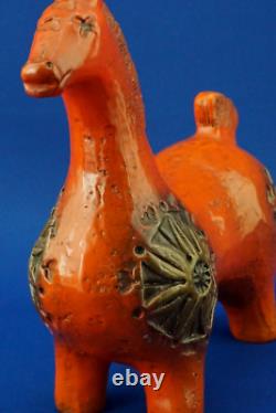 BITOSSI Aldo Londi Sculpture Ceramic Majolica animal horse Italian Design 1900