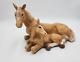 Beautiful Horse Pals Figurine Statue 1998 Made In Usa Foal Mom Ceramic 13 X 8
