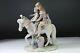 Beautiful Rare Lladro Porcelain Pony Ride Boy & Girl Riding Horse #1251 Ab4
