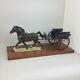 Beswick Arab Stallion On Base 2242 With Matching Trotting Carriage 589 Bsk