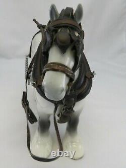 Beswick Dapple Grey Shire Horse with Tack