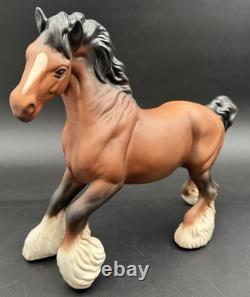 Beswick England Cantering Shire Horse Large Figure Figurine Matte
