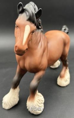 Beswick England Cantering Shire Horse Large Figure Figurine Matte