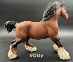 Beswick England Cantering Shire Horse Large Figure Figurine Matte