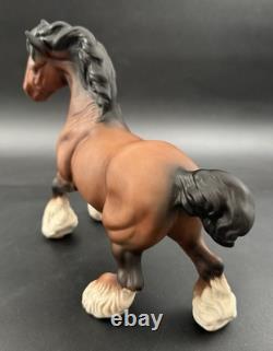 Beswick England Cantering Shire Horse Large Figure Figurine Matte