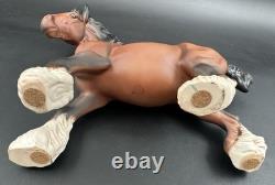 Beswick England Cantering Shire Horse Large Figure Figurine Matte