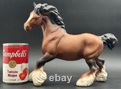 Beswick England Cantering Shire Horse Large Figure Figurine Matte